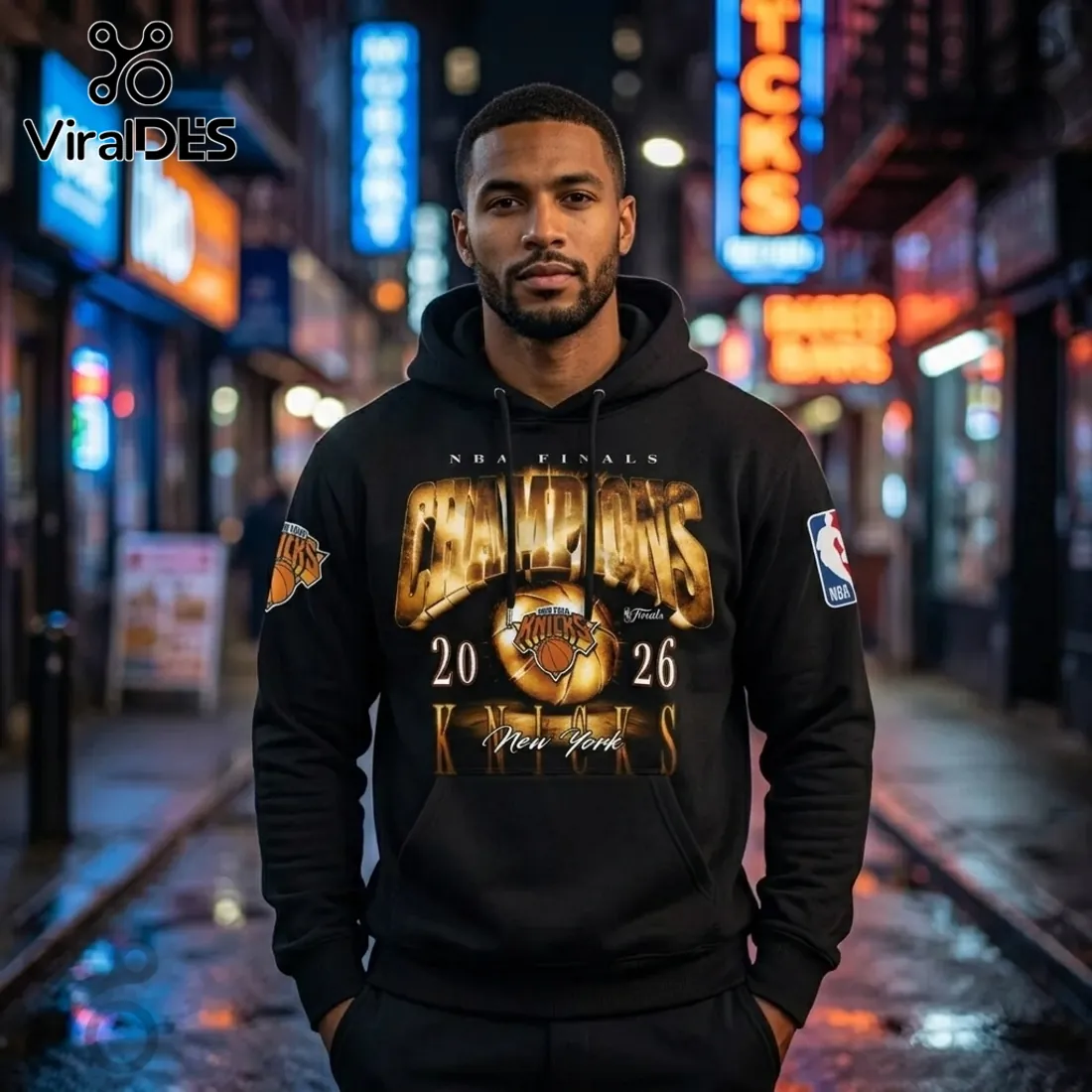 New York Knicks 2026 NBA Finals Champions Black Pullover Hoodie New York Knicks 2026 NBA Finals Champions Black Pullover Hoodie