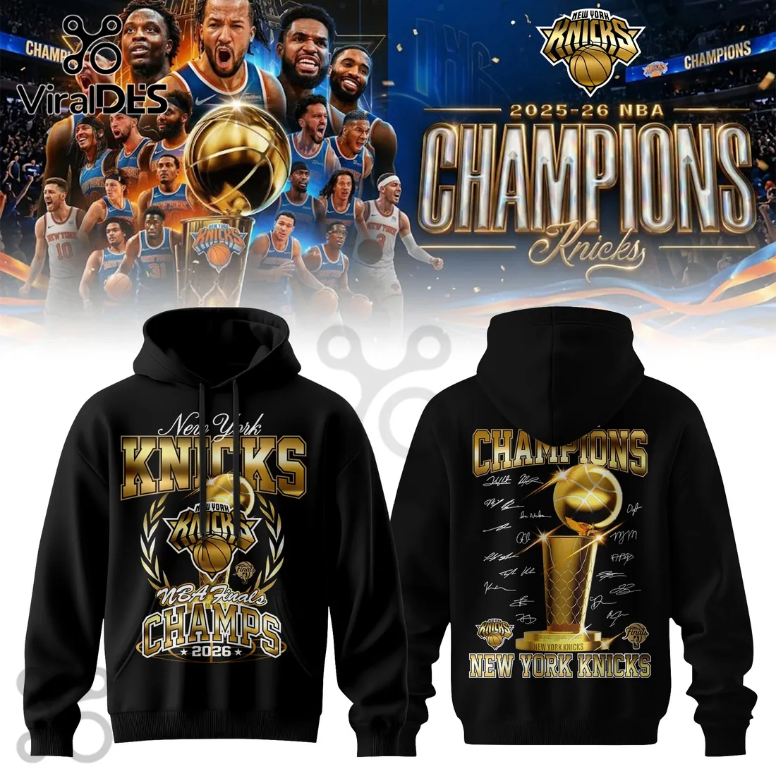 New York Knicks 2026 NBA Finals Champions Pullover Hoodie New York Knicks 2026 NBA Finals Champions Pullover Hoodie