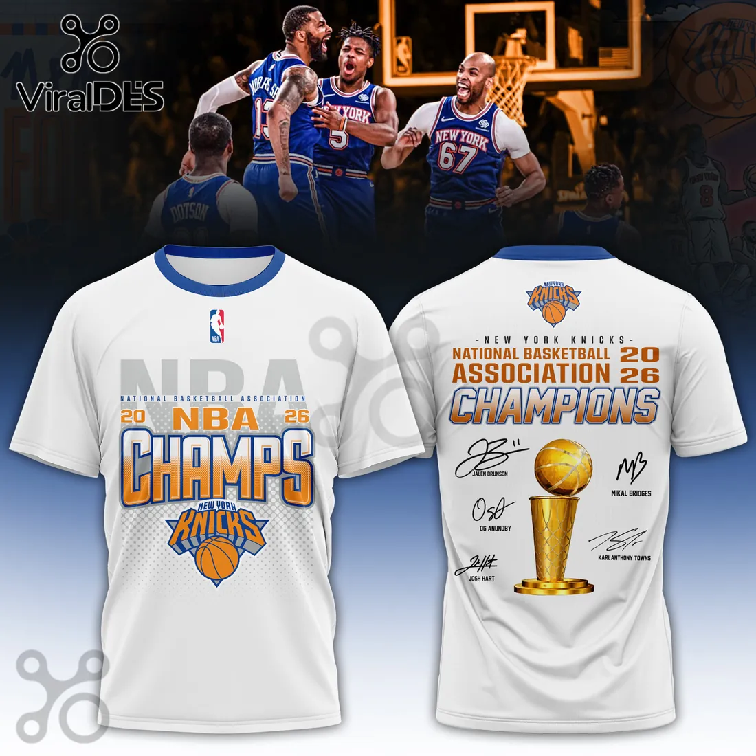 New York Knicks x NBA 2026 Champions Limited Edition T-Shirt New York Knicks x NBA 2026 Champions Limited Edition T-Shirt