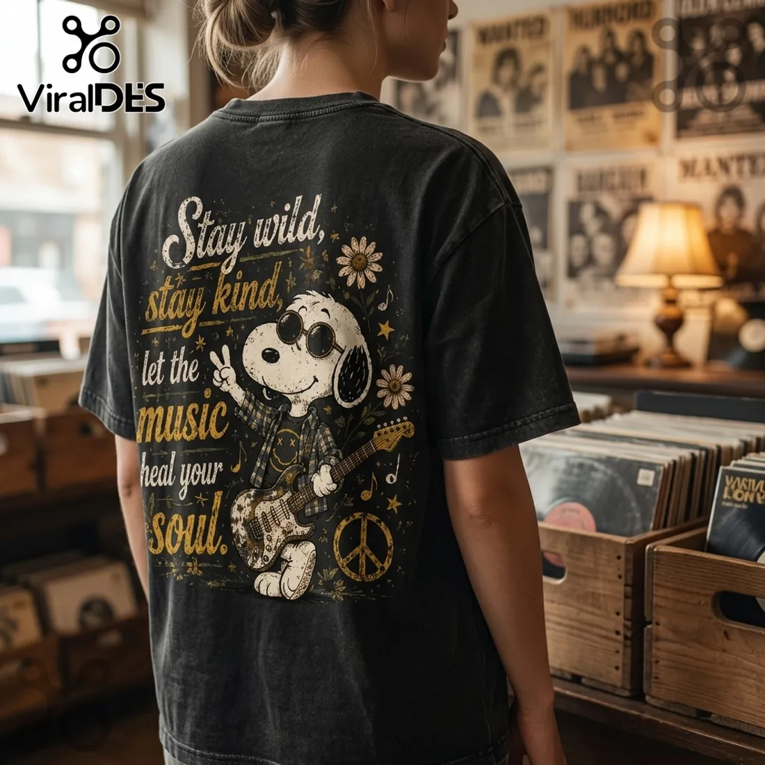Nirvana Snoopy Mascot Premium T-Shirt Nirvana Snoopy Mascot Premium T-Shirt