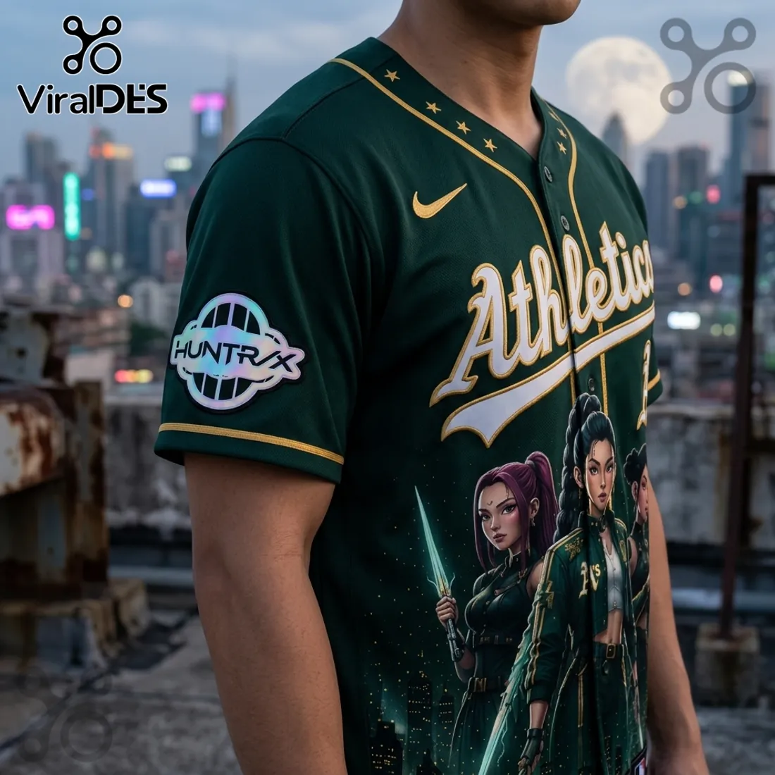 Oakland Athletics x KPop Demon Hunters 2026 Edition Jersey Oakland Athletics x KPop Demon Hunters 2026 Edition Jersey
