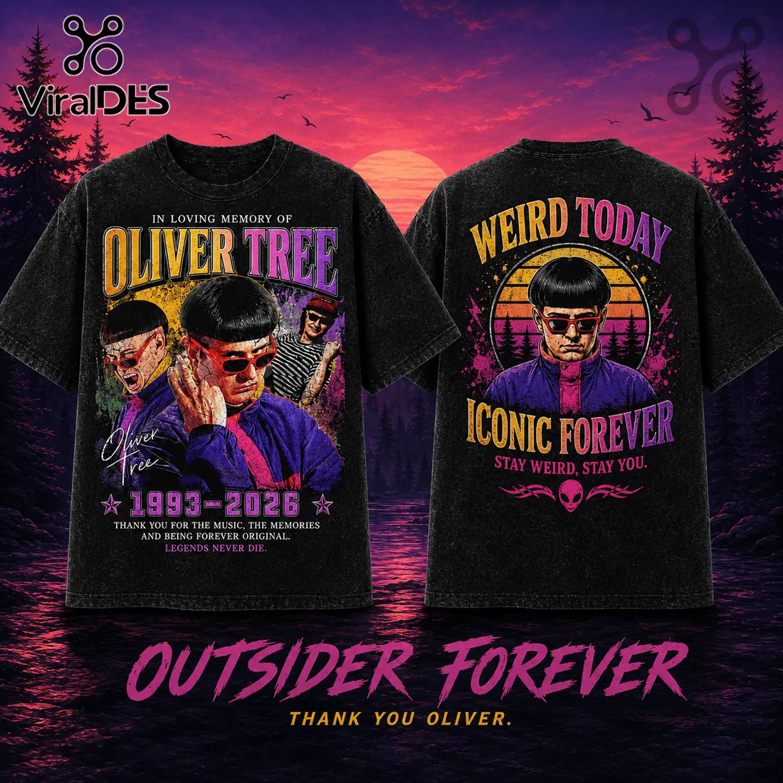 Oliver Tree Vintage Tribute 1993-2026 Memorial T-Shirt Oliver Tree Vintage Tribute 1993-2026 Memorial T-Shirt