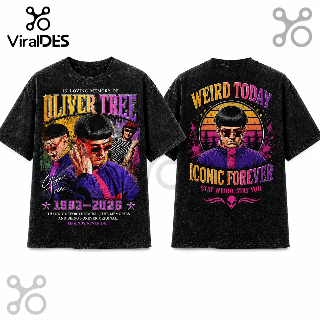 Oliver Tree Vintage Tribute 1993-2026 Memorial T-Shirt Oliver Tree Vintage Tribute 1993-2026 Memorial T-Shirt