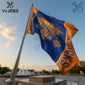New York Knicks 2026 NBA Champions Double-Sided House Flag