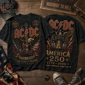AC/DC America 250 Years of Freedom 1776-2026 T-Shirt