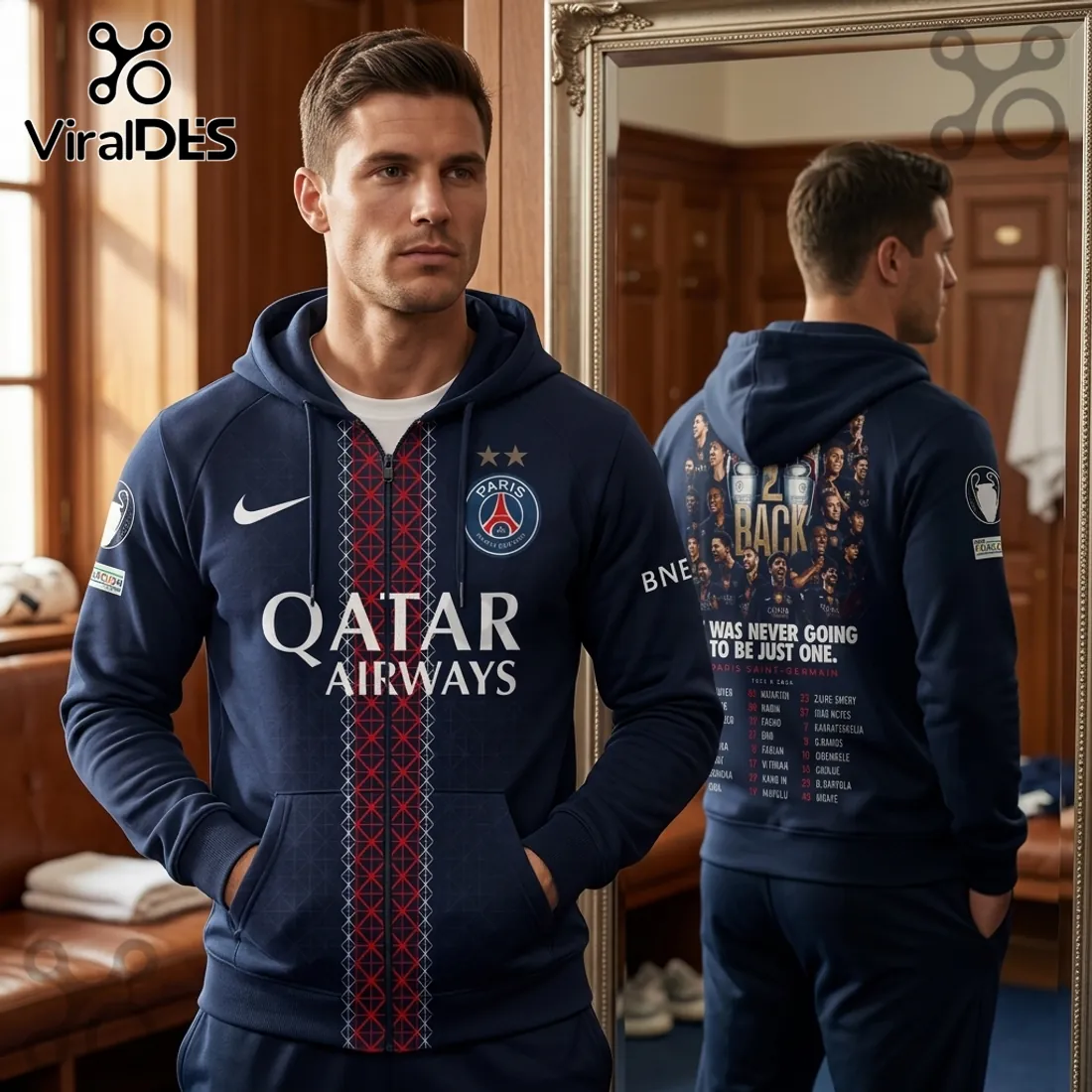 Paris Saint-Germain 2025-2026 Champions League Hoodie Paris Saint-Germain 2025-2026 Champions League Hoodie