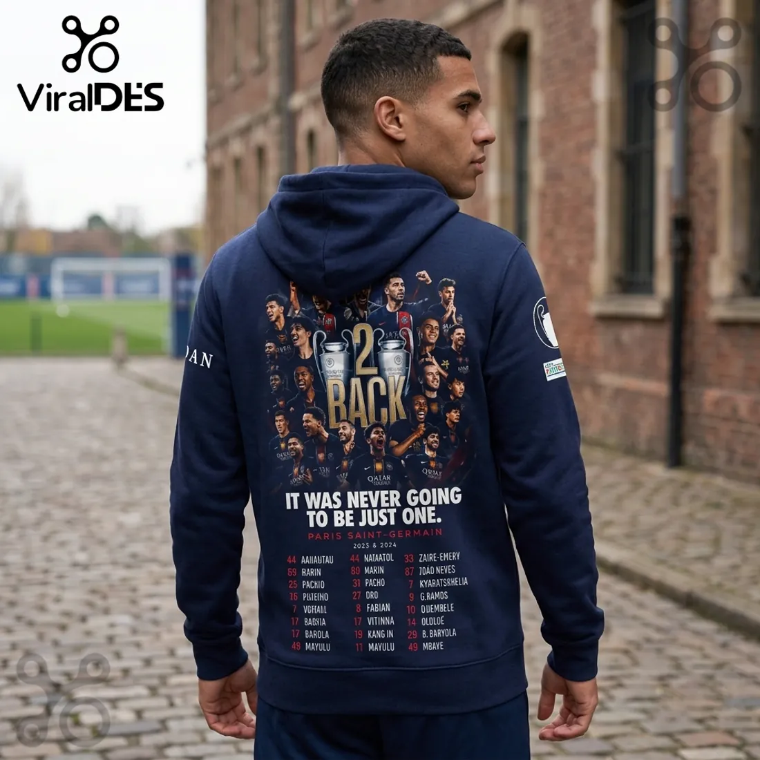 Paris Saint-Germain 2025-2026 Champions League Hoodie Paris Saint-Germain 2025-2026 Champions League Hoodie