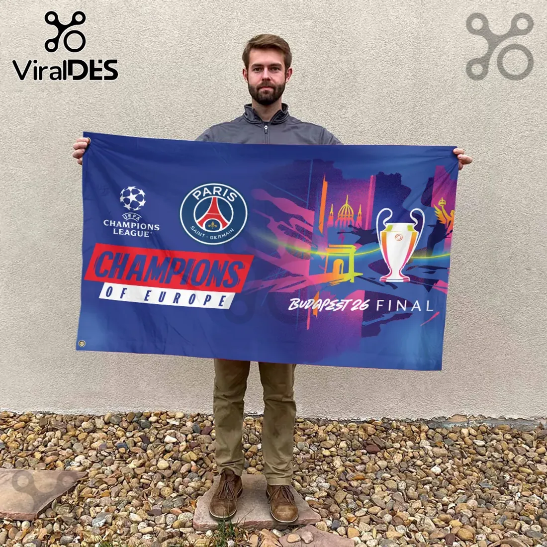 Paris Saint-Germain Champions Limited Edition House Flag Paris Saint-Germain Champions Limited Edition House Flag