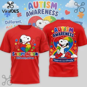 Snoopy Autism Awareness Celebrate Neurodiversity T-shirt