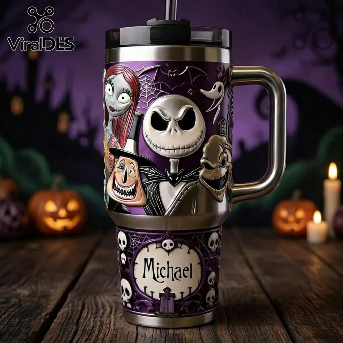 Personalized Nightmare Before Christmas Jack Skellington Gift for Men Tumbler Personalized Nightmare Before Christmas Jack Skellington Gift for Men Tumbler