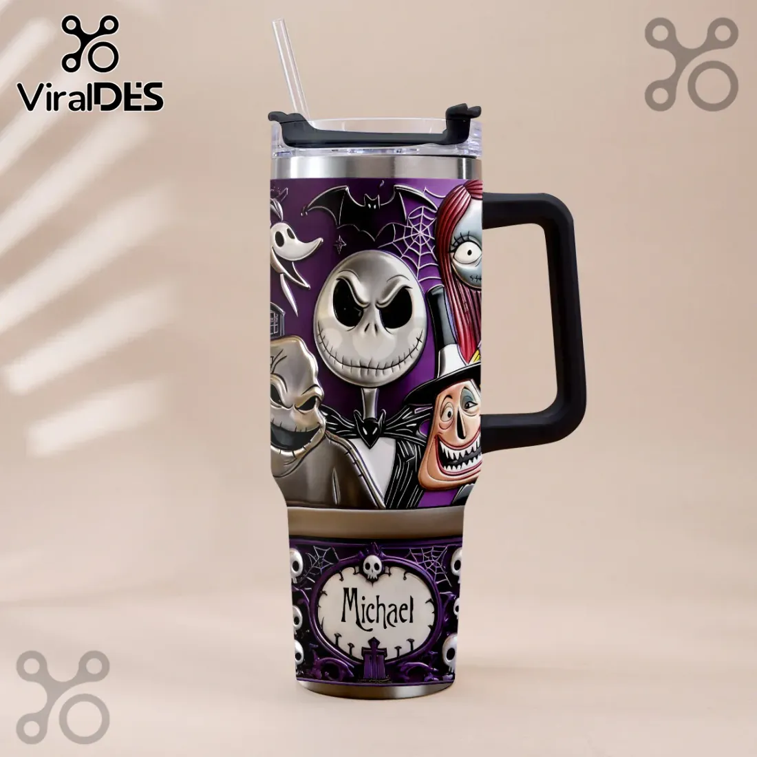 Personalized Nightmare Before Christmas Jack Skellington Gift for Men Tumbler Personalized Nightmare Before Christmas Jack Skellington Gift for Men Tumbler