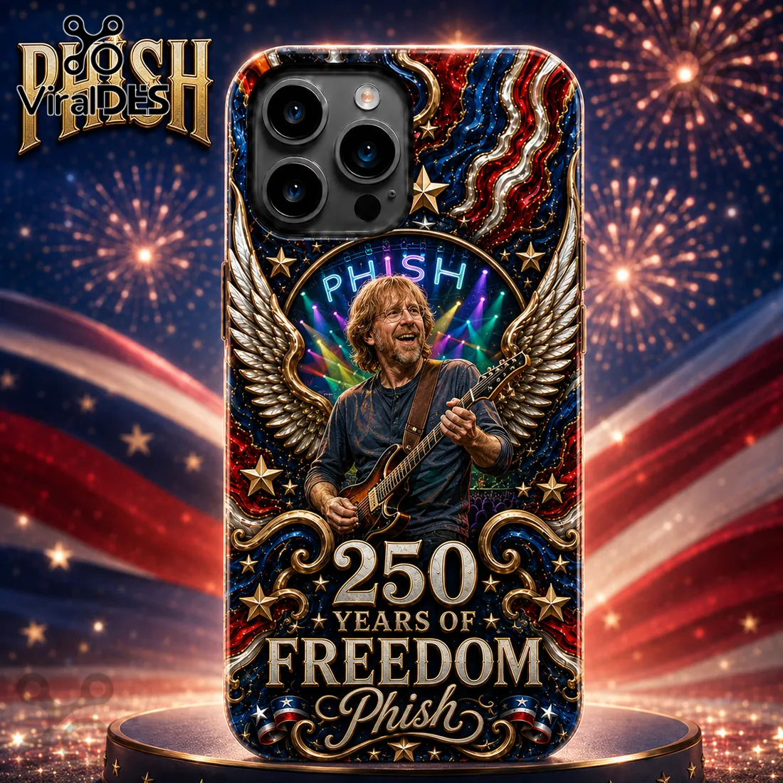 Phish x 250 Years of Freedom Anniversary Commemorative Phone Case Phish x 250 Years of Freedom Anniversary Commemorative Phone Case