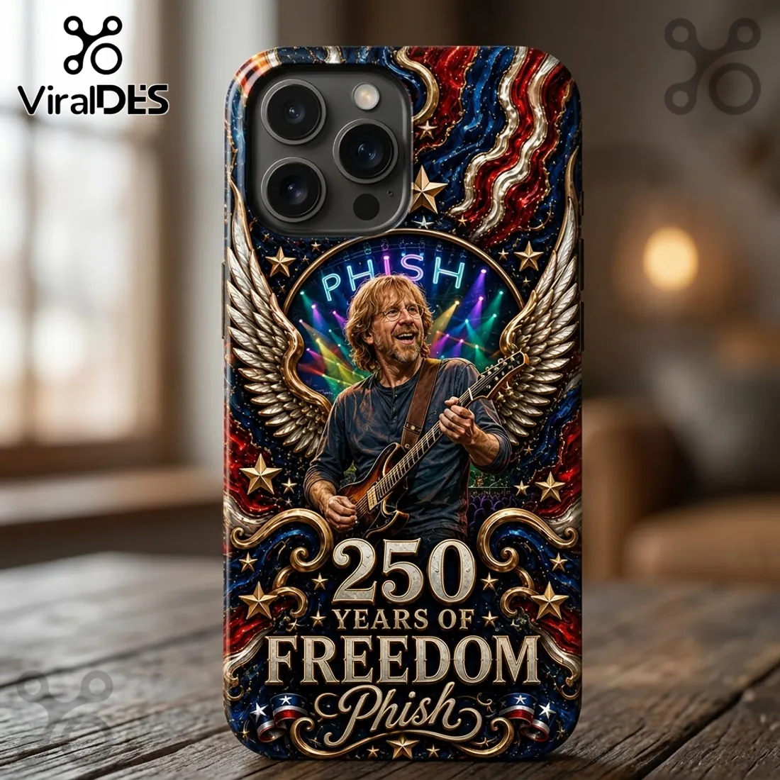 Phish x 250 Years of Freedom Anniversary Commemorative Phone Case Phish x 250 Years of Freedom Anniversary Commemorative Phone Case