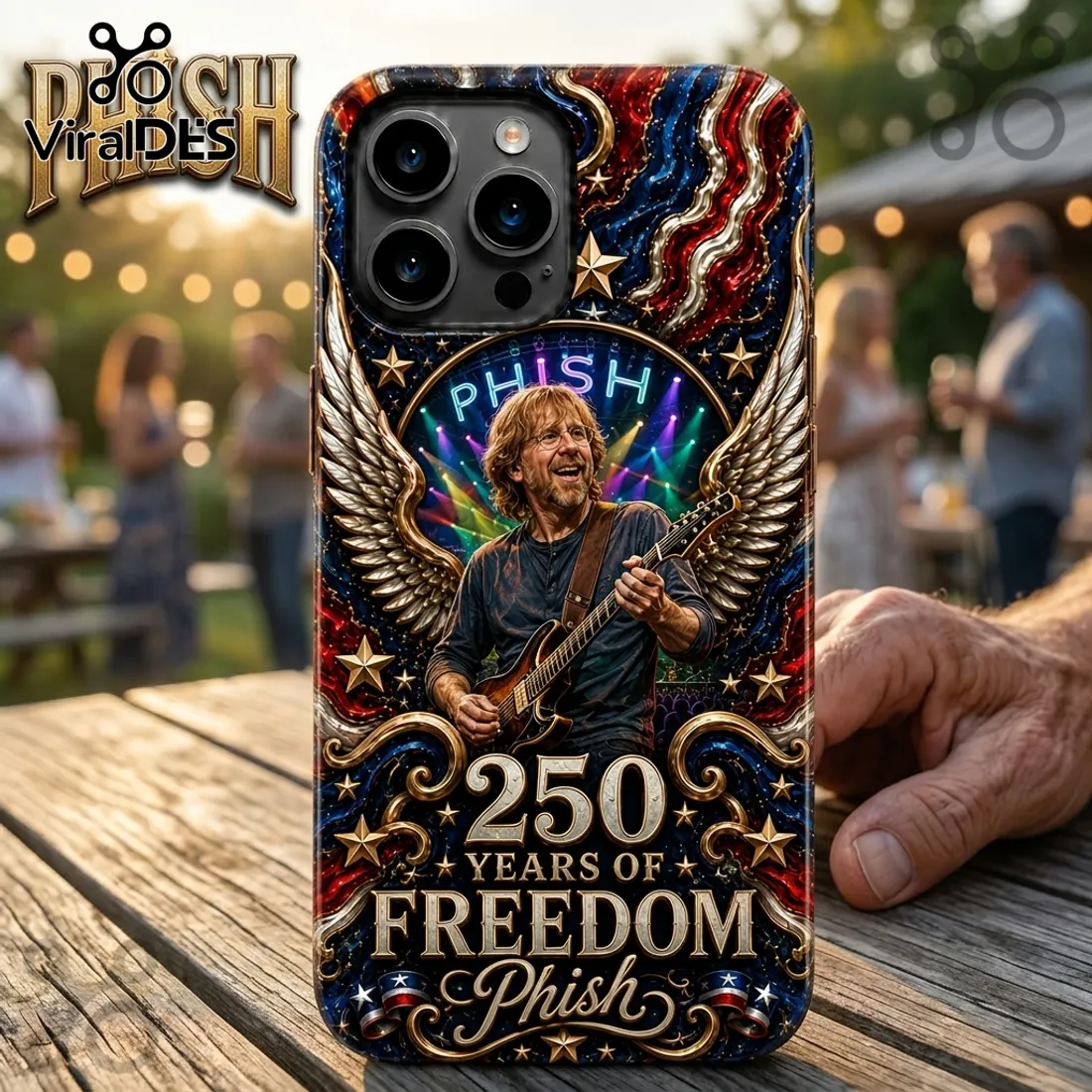 Phish x 250 Years of Freedom Anniversary Commemorative Phone Case Phish x 250 Years of Freedom Anniversary Commemorative Phone Case