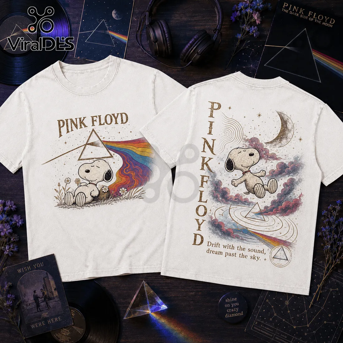 Pink Floyd x Snoopy Premium 2026 T-Shirt Pink Floyd x Snoopy Premium 2026 T-Shirt