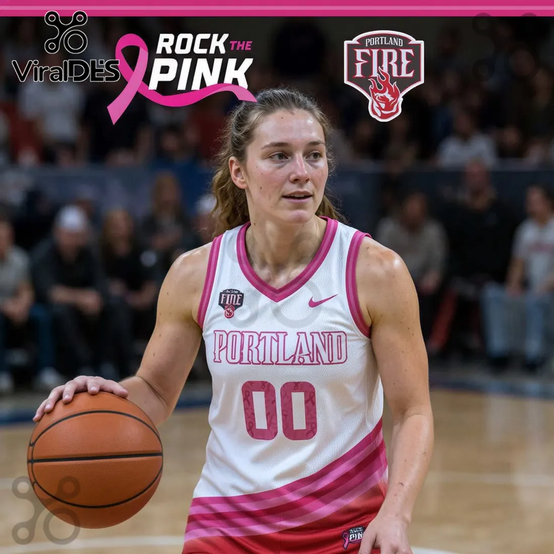 Portland Fire x Rock The Pink 2026 Limited Edition Jersey Tank Top Portland Fire x Rock The Pink 2026 Limited Edition Jersey Tank Top