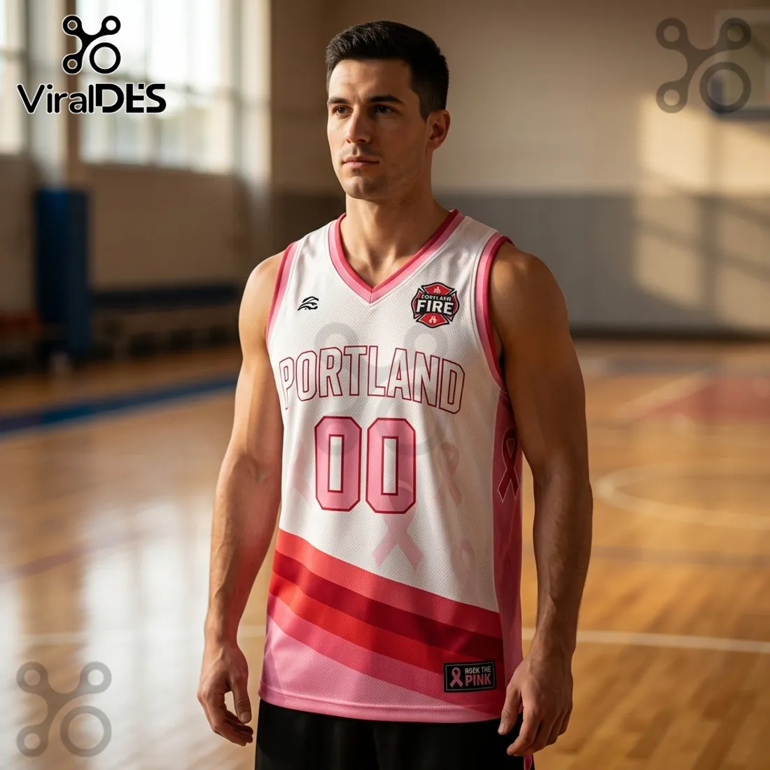 Portland Fire x Rock The Pink 2026 Limited Edition Jersey Tank Top Portland Fire x Rock The Pink 2026 Limited Edition Jersey Tank Top