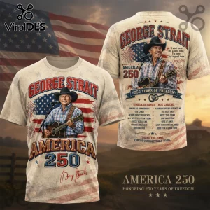 George Strait America 250 Years of Freedom Patriotic T-Shirt George Strait America 250 Years of Freedom Patriotic T-Shirt