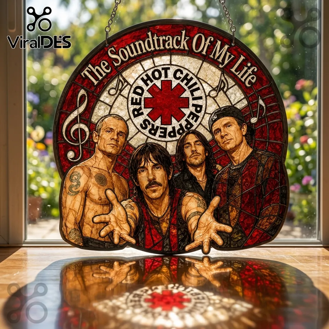 Red Hot Chili Peppers The Soundtrack Of My Life Suncatcher Red Hot Chili Peppers The Soundtrack Of My Life Suncatcher