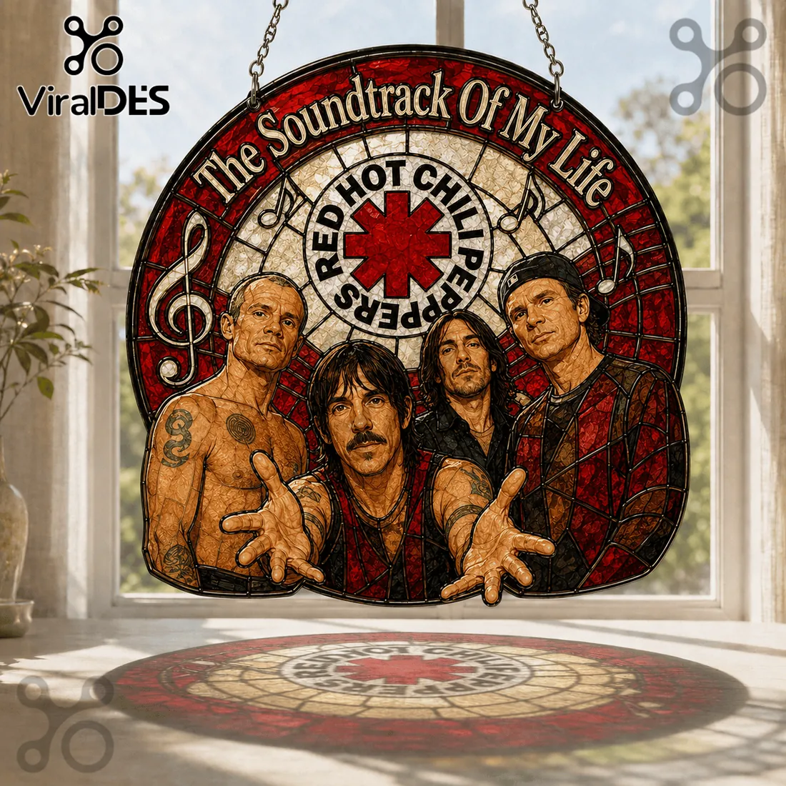 Red Hot Chili Peppers The Soundtrack Of My Life Suncatcher Red Hot Chili Peppers The Soundtrack Of My Life Suncatcher