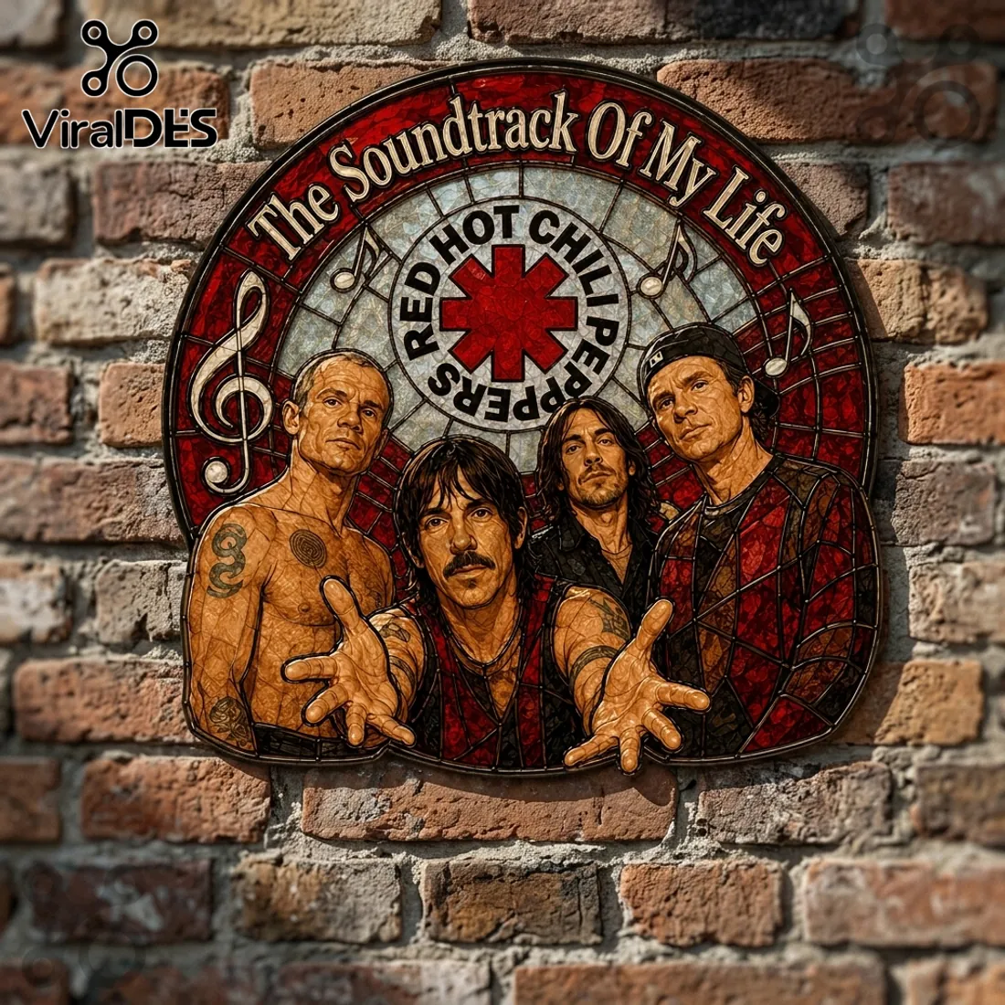 Red Hot Chili Peppers The Soundtrack Of My Life Suncatcher Red Hot Chili Peppers The Soundtrack Of My Life Suncatcher
