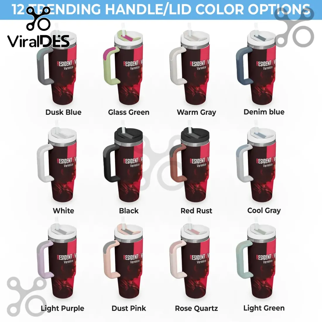 Resident Evil Code Veronica Claire Redfield Stainless Steel 40oz Stanley Tumbler Resident Evil Code Veronica Claire Redfield Stainless Steel 40oz Stanley Tumbler