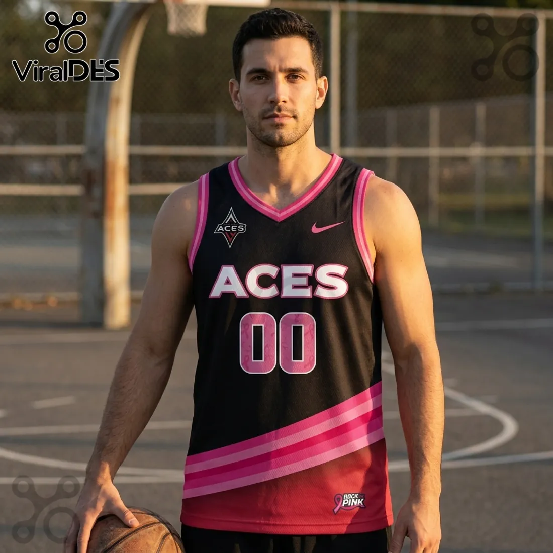 Rock The Pink x Las Vegas Aces 2026 Limited Edition Jersey Tank Top Rock The Pink x Las Vegas Aces 2026 Limited Edition Jersey Tank Top