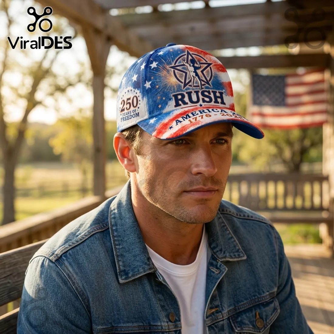 Rush Band America 250th Anniversary 1776-2026 Patriotic Cap Rush Band America 250th Anniversary 1776-2026 Patriotic Cap