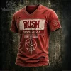 Rush Band Spirit Of Radio Starman Multi Color Distressed T-Shirt