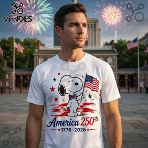 Snoopy x America 250th Anniversary 1776-2026 Patriotic Collectible T-Shirt