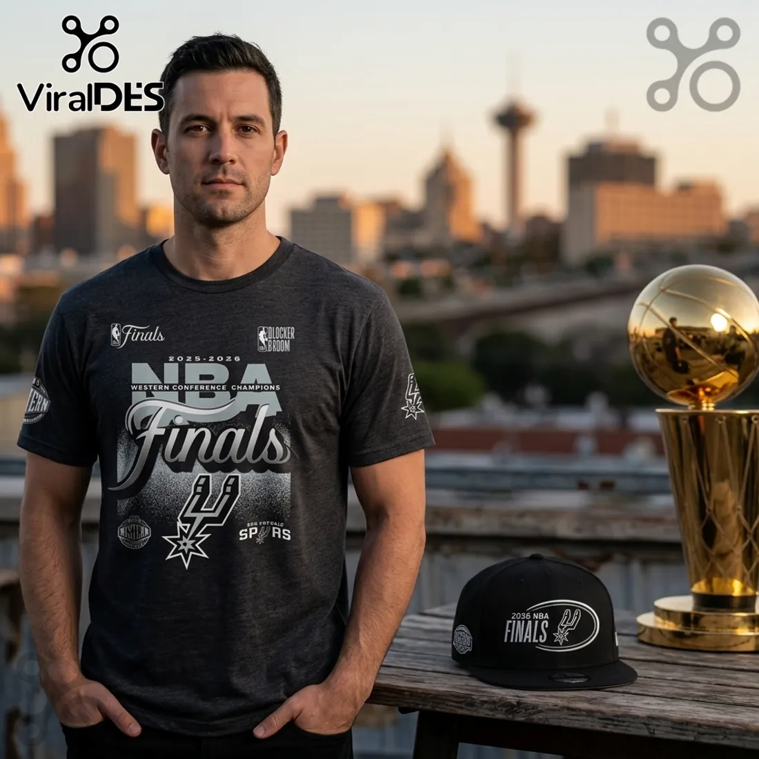 San Antonio Spurs 2026 Western Conference Champions T-Shirt San Antonio Spurs 2026 Western Conference Champions T-Shirt