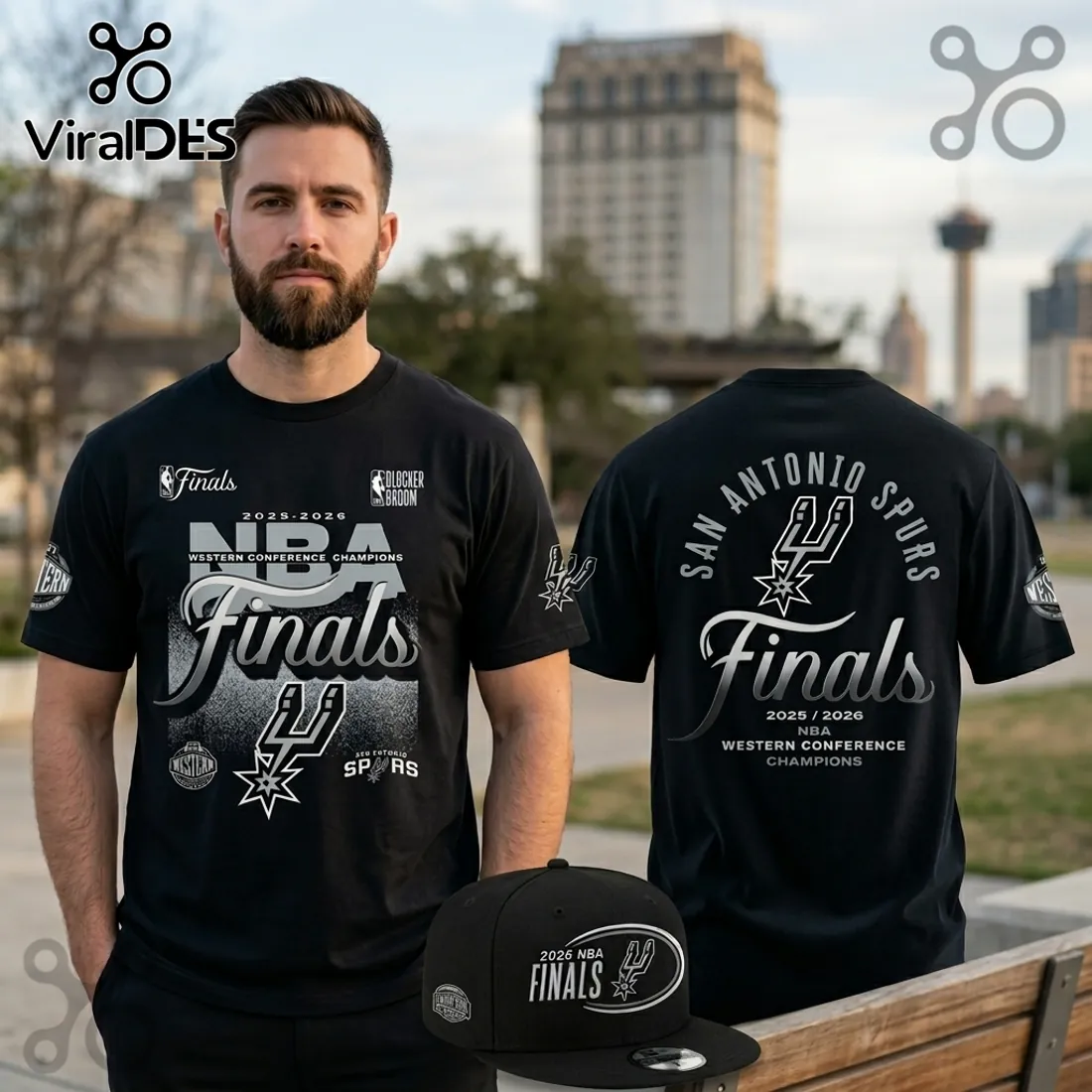 San Antonio Spurs 2026 Western Conference Champions T-Shirt San Antonio Spurs 2026 Western Conference Champions T-Shirt