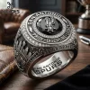 Rush Band Starman Logo Gold Plated Ring Rush Band Starman Logo Gold Plated Ring