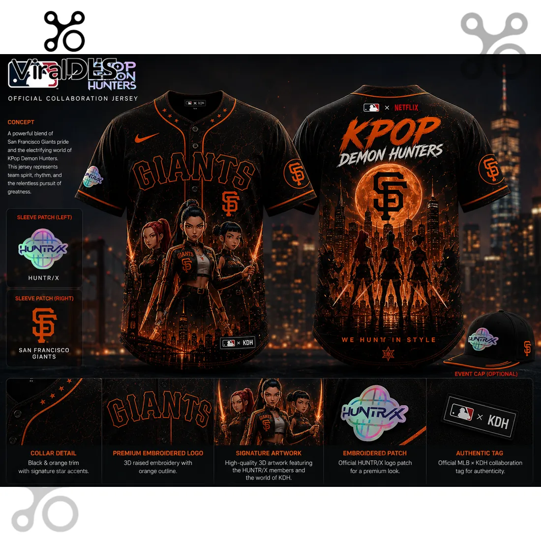 San Francisco Giants x KPop Demon Hunters 2026 Edition Jersey San Francisco Giants x KPop Demon Hunters 2026 Edition Jersey
