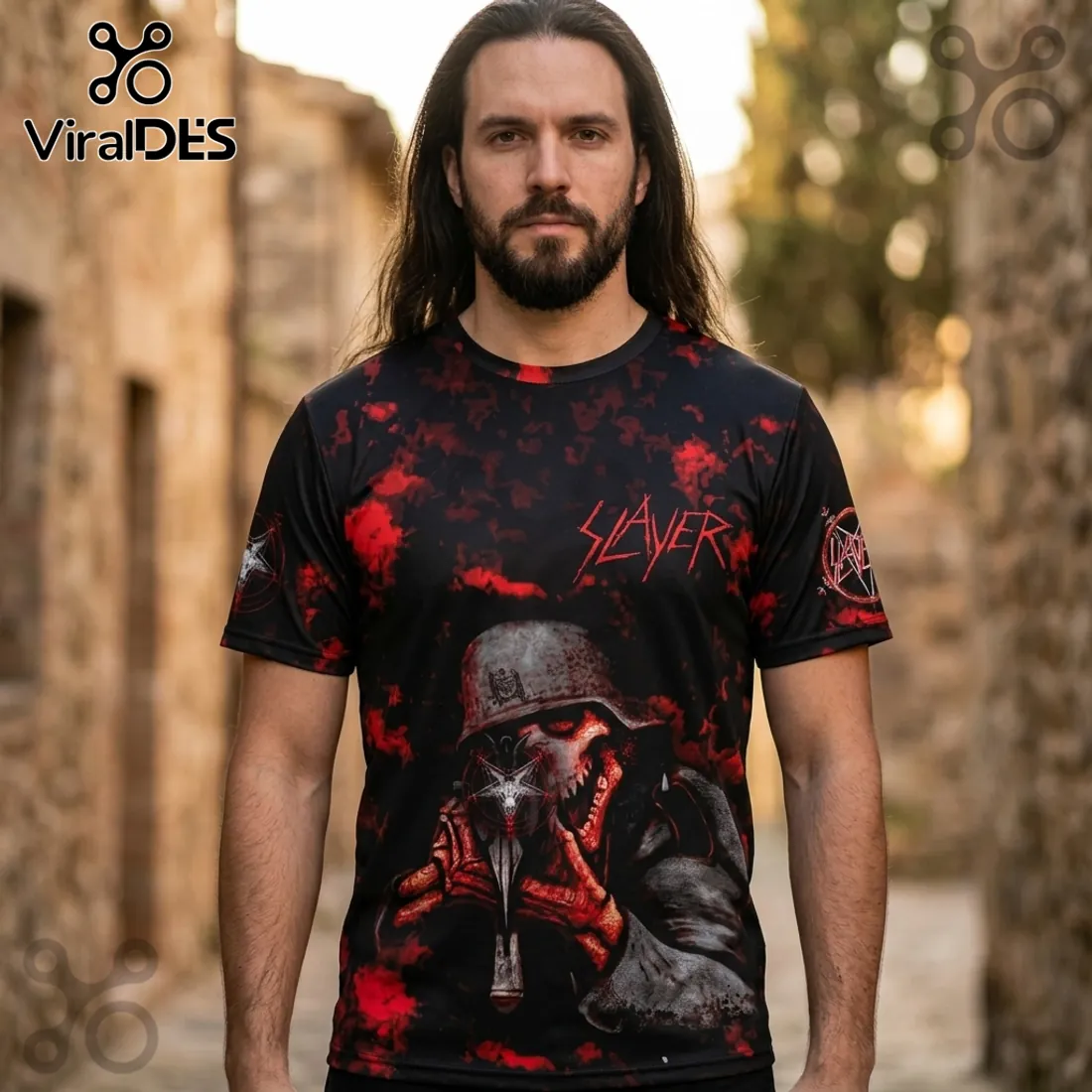 Slayer God Hates Us All Black and Red Cotton T-Shirt Slayer God Hates Us All Black and Red Cotton T-Shirt