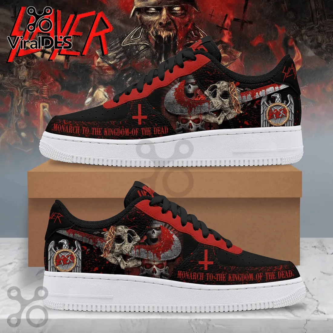 Slayer Metal Band Monarch to the Kingdom of the Dead Air Force 1 Slayer Metal Band Monarch to the Kingdom of the Dead Air Force 1