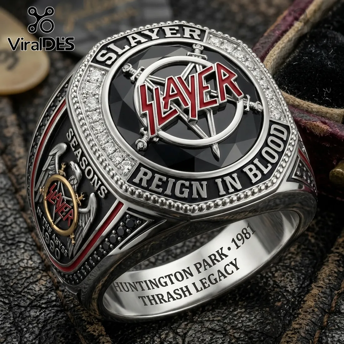 Slayer Reign in Blood Stainless Steel Championship Ring 2026 Slayer Reign in Blood Stainless Steel Championship Ring 2026