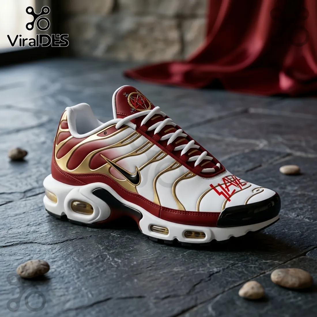 Slayer x Nike Air Max Plus Red Gold Limited Edition Slayer x Nike Air Max Plus Red Gold Limited Edition
