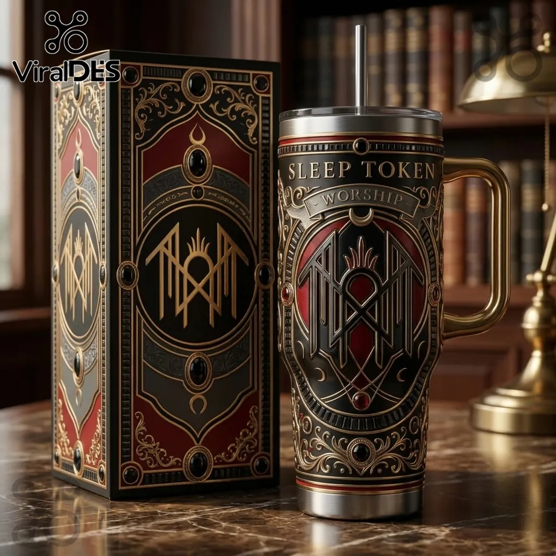 Sleep Token Worship Gothic Stainless Steel 40oz Tumbler Sleep Token Worship Gothic Stainless Steel 40oz Tumbler