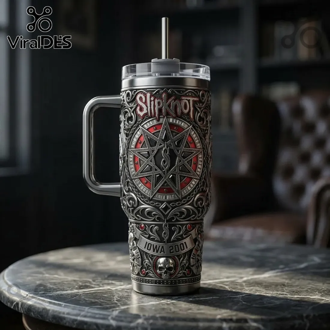 Slipknot Iowa Legacy Edition 2001 Stainless Steel 40oz Tumbler Slipknot Iowa Legacy Edition 2001 Stainless Steel 40oz Tumbler