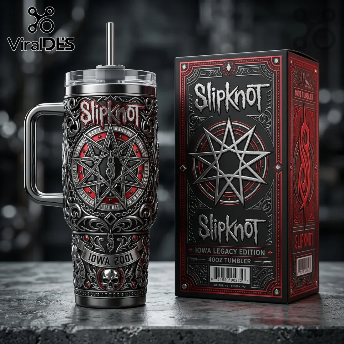 Slipknot Iowa Legacy Edition 2001 Stainless Steel 40oz Tumbler Slipknot Iowa Legacy Edition 2001 Stainless Steel 40oz Tumbler