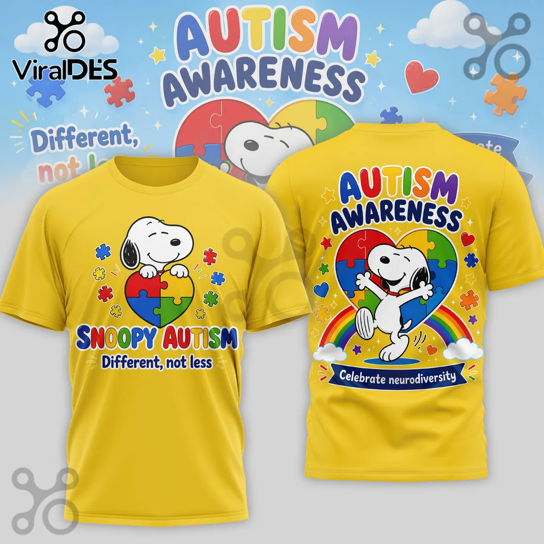 Snoopy Autism Awareness Celebrate Neurodiversity T-shirt Snoopy Autism Awareness Celebrate Neurodiversity T-shirt