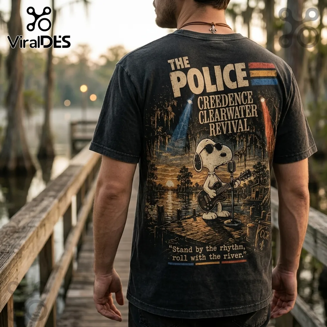 Snoopy x Creedence Clearwater Revival Vintage Wash T-Shirt Snoopy x Creedence Clearwater Revival Vintage Wash T-Shirt