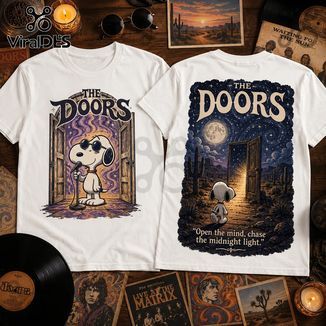 Snoopy x The Doors Rock Band 2026 T-Shirt Snoopy x The Doors Rock Band 2026 T-Shirt