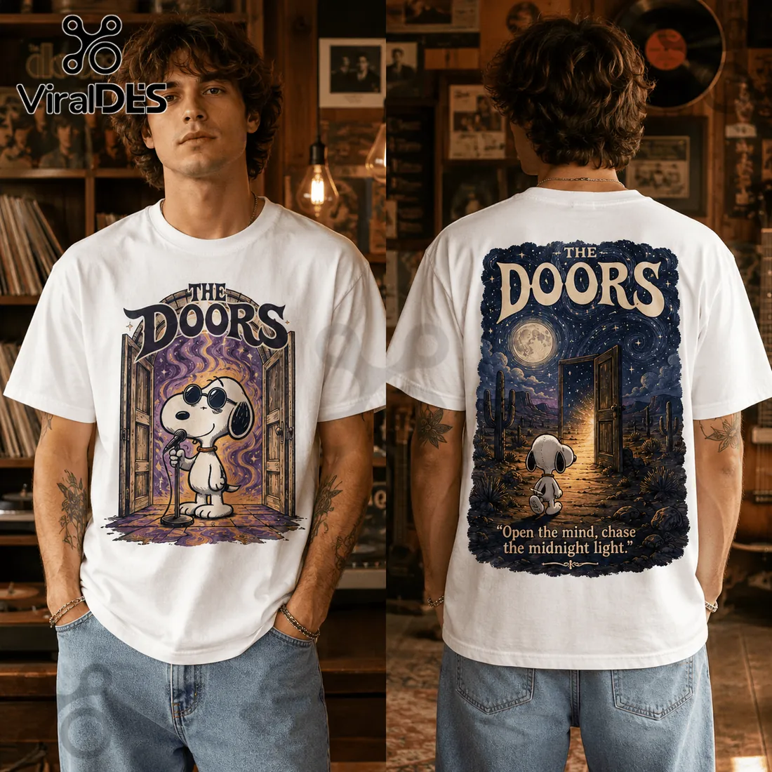 Snoopy x The Doors Rock Band 2026 T-Shirt Snoopy x The Doors Rock Band 2026 T-Shirt