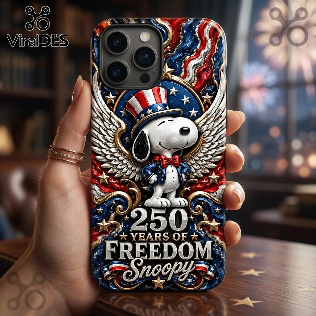 Snoopy x USA America 250 Years of Freedom Patriotic Collectible Phone Case Snoopy x USA America 250 Years of Freedom Patriotic Collectible Phone Case