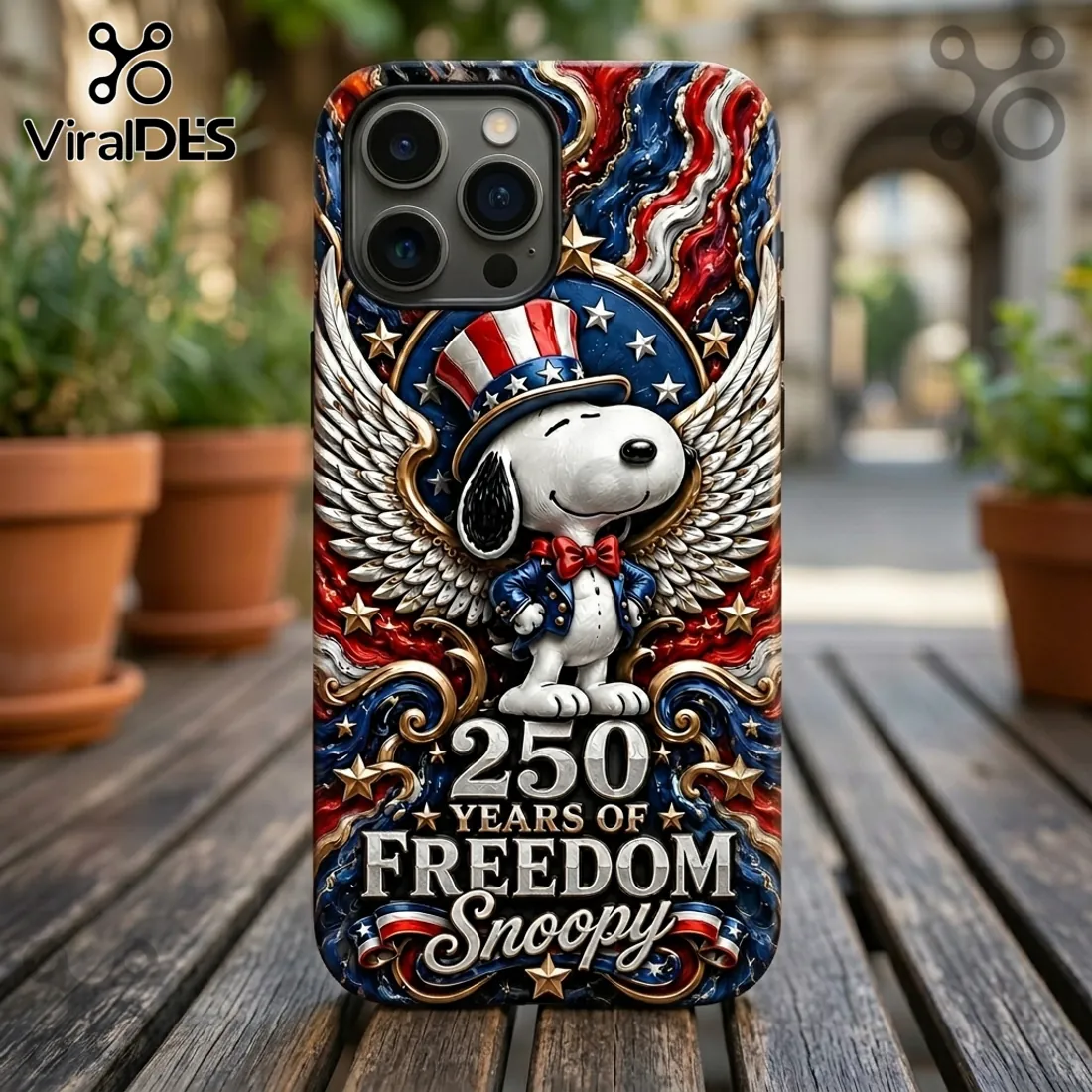 Snoopy x USA America 250 Years of Freedom Patriotic Collectible Phone Case Snoopy x USA America 250 Years of Freedom Patriotic Collectible Phone Case