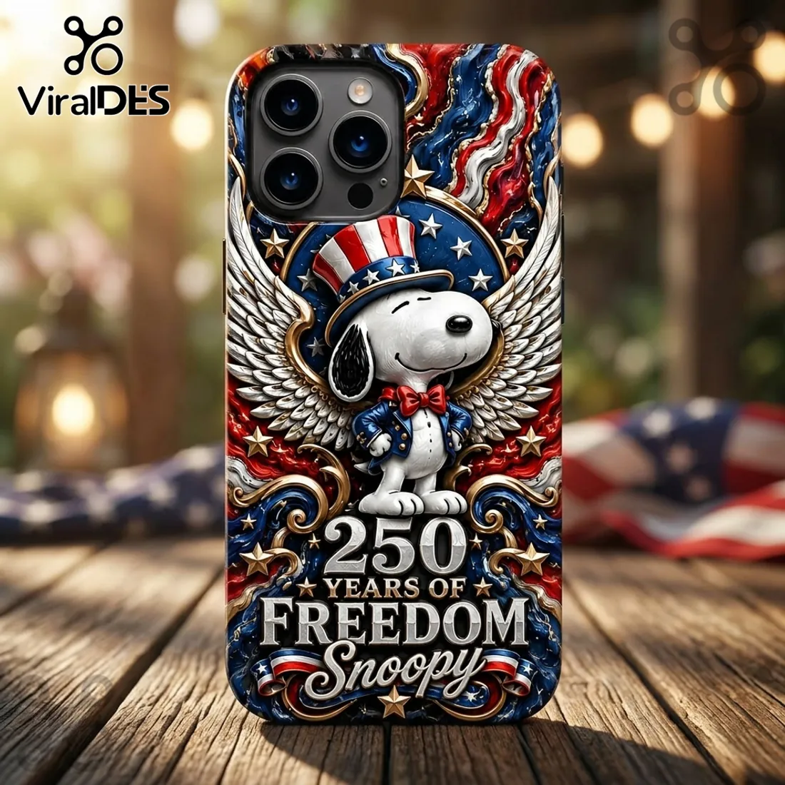 Snoopy x USA America 250 Years of Freedom Patriotic Collectible Phone Case Snoopy x USA America 250 Years of Freedom Patriotic Collectible Phone Case