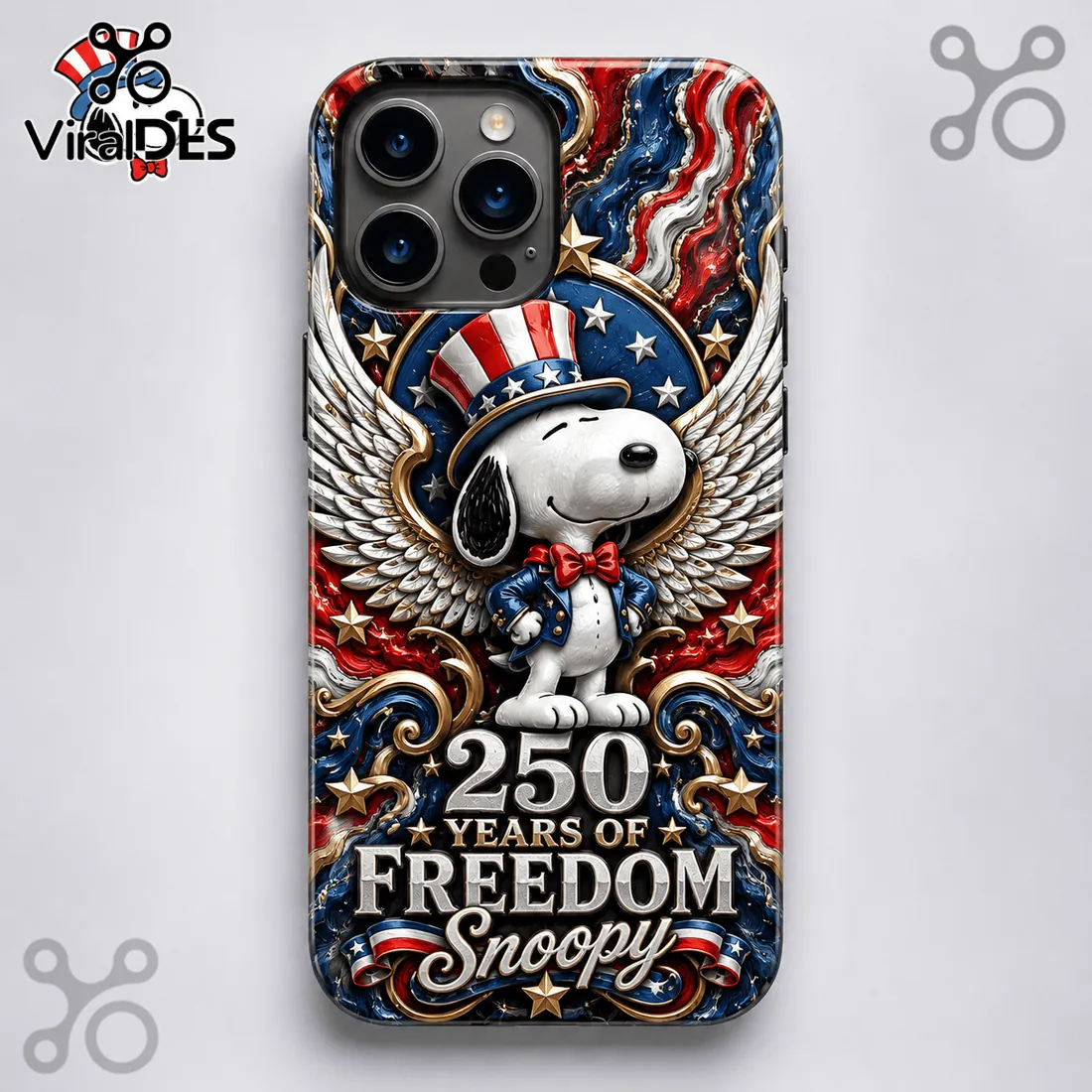 Snoopy x USA America 250 Years of Freedom Patriotic Collectible Phone Case Snoopy x USA America 250 Years of Freedom Patriotic Collectible Phone Case