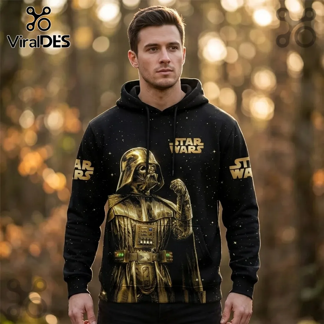 Star Wars Darth Vader 50th Anniversary Gold Edition Hoodie Star Wars Darth Vader 50th Anniversary Gold Edition Hoodie